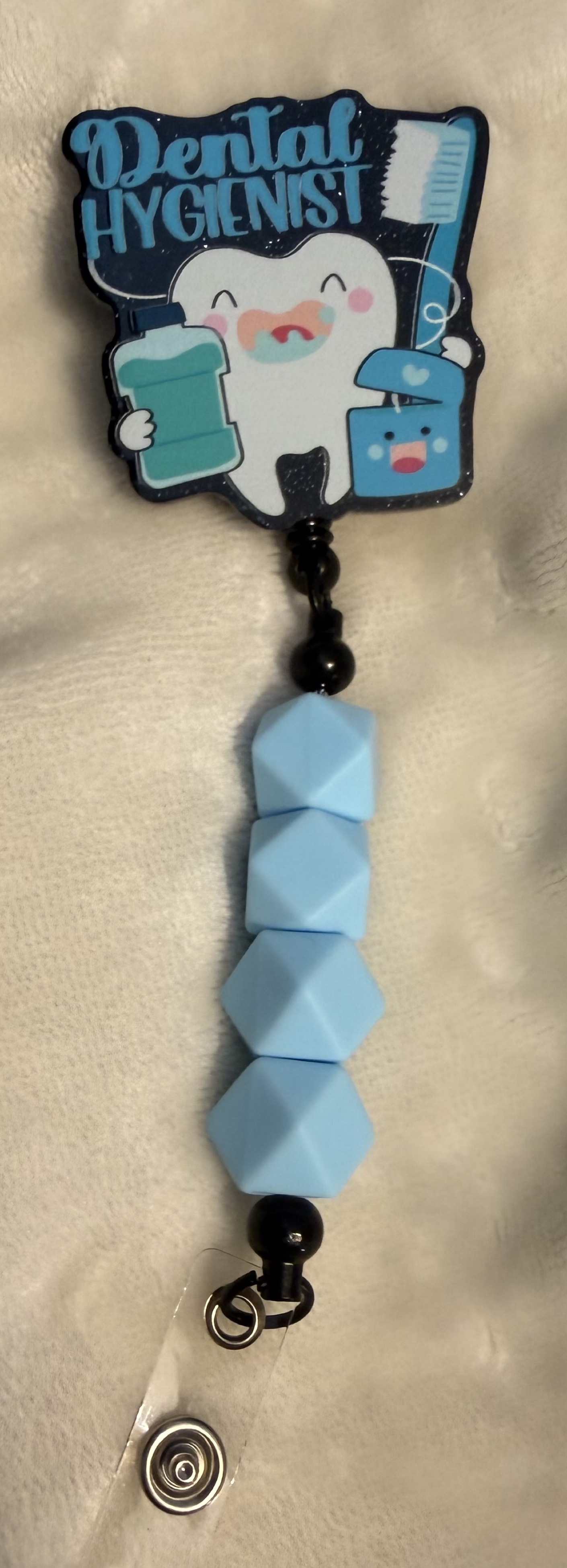 Hygienist Hex, Badge reel by Ain't That Some Crafts