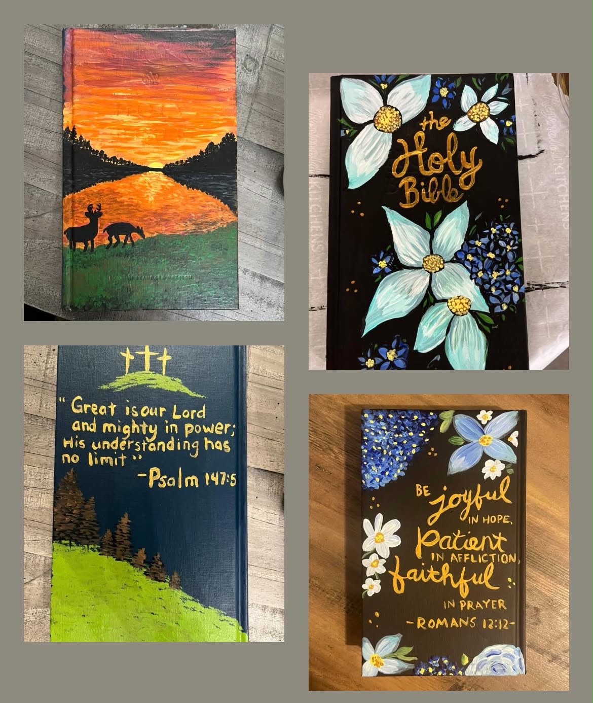 Hand-Painted Bibles, Painted by Ain't That Some Crafts