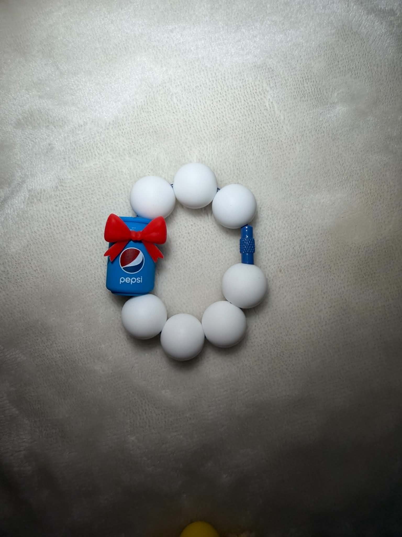 Blue Soda Bow, Cup charm by Ain't That Some Crafts